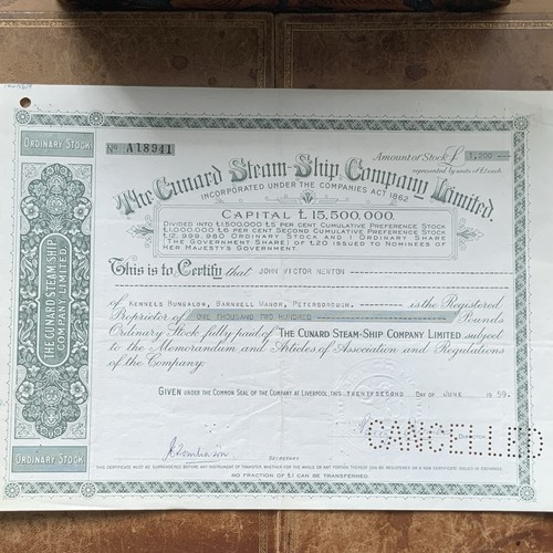 Cunard steam ship company ltd - steam-ship,
