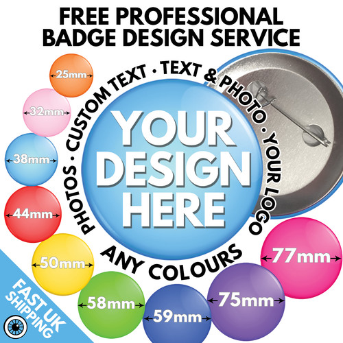 Custom badges stag hen party - custom,