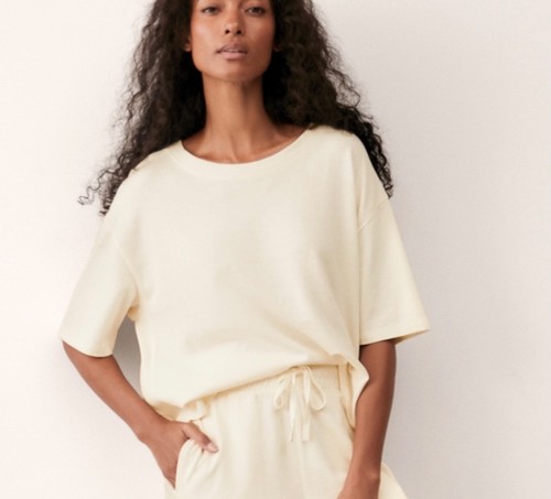 White company boxy - tee, cotton