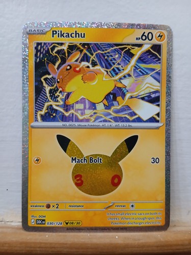 Pikachu 30th anniversary - pikachu,
