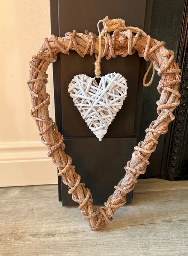 Large hanging rustic wicker - large,