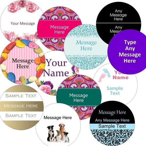 Personalised 64mm circle - personalised,